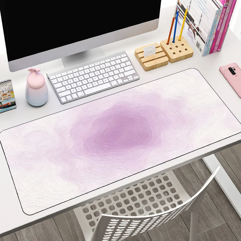 Mousepad Purple Blue Yellow Pink Green Oversized Computer Desk Mat Gamer Keyboard Pad Low saturation gradient color Mouse Pad