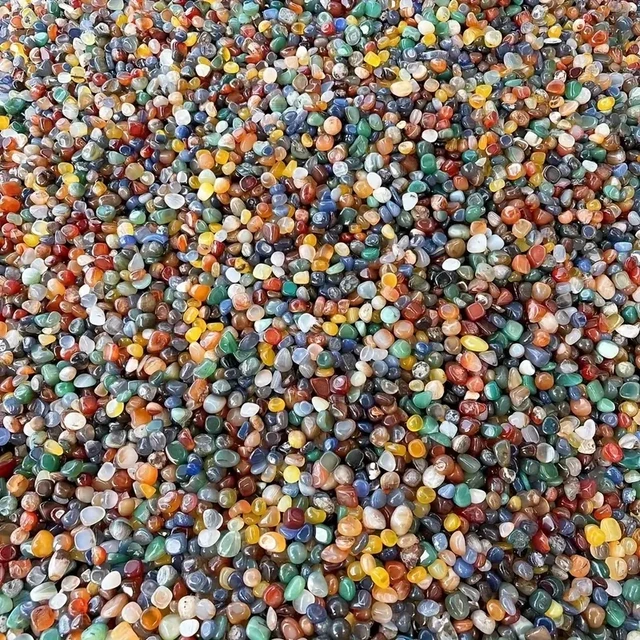 Elegant 100g Natural Agate Crystal Pebbles Colorful Decorative Stones for Aquariums, Fish Tanks Air Plant Decor 4
