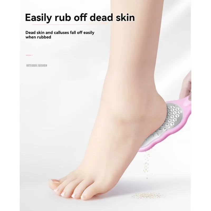 AT59 Premium Stainless Steel For PINK Foot File-Gourd-Shaped Pedicure Tool For Dead Skin& Callus Removal, 2Pc