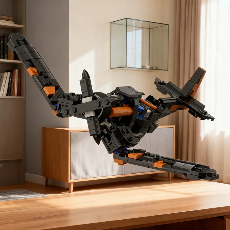 234pcs MOC City Champions McLarened F4U Corsair 77251 ALT Model Christmas Gift Creative Assembly Home Decor Set