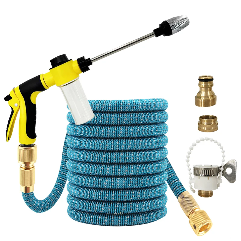 

1-Piece Garden Expandable Hose Set, Foam Water Gun, With 1/2 Connector, Watering Device, For Irrigation And Cleaning