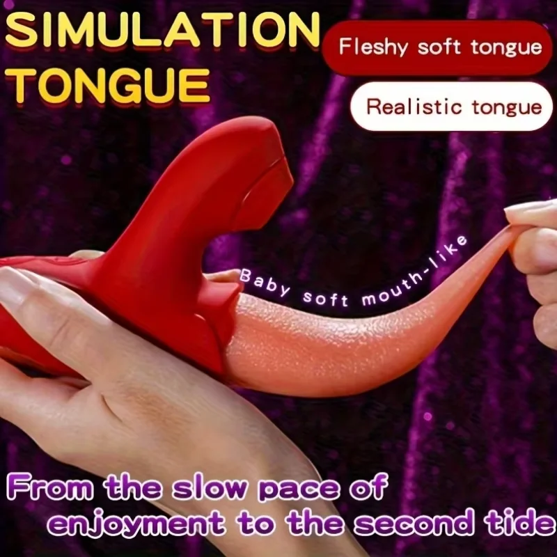 Powerful Sucking Vibrator for Women Tongue Licking Clitoris Stimulator Sucker Vagina Massager Masturbation Adult Sex Toys Goods view 4