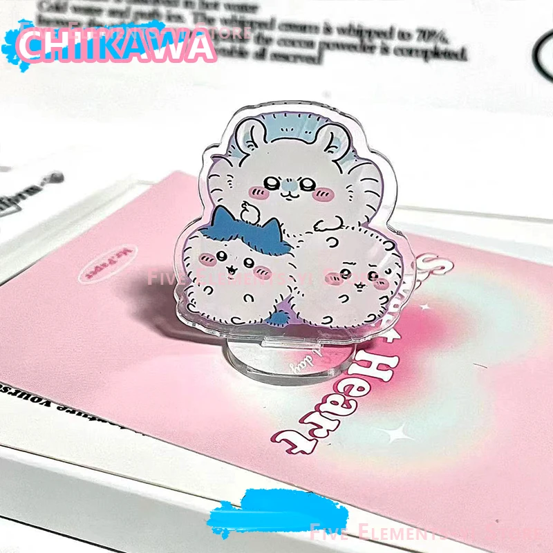 Chiikawa Flying Squirrel Standing Card Cute Kawaii Jiyi Xiaoba Cartoon Animated Acrylic Desktop Ornaments Small Gifts Ornaments