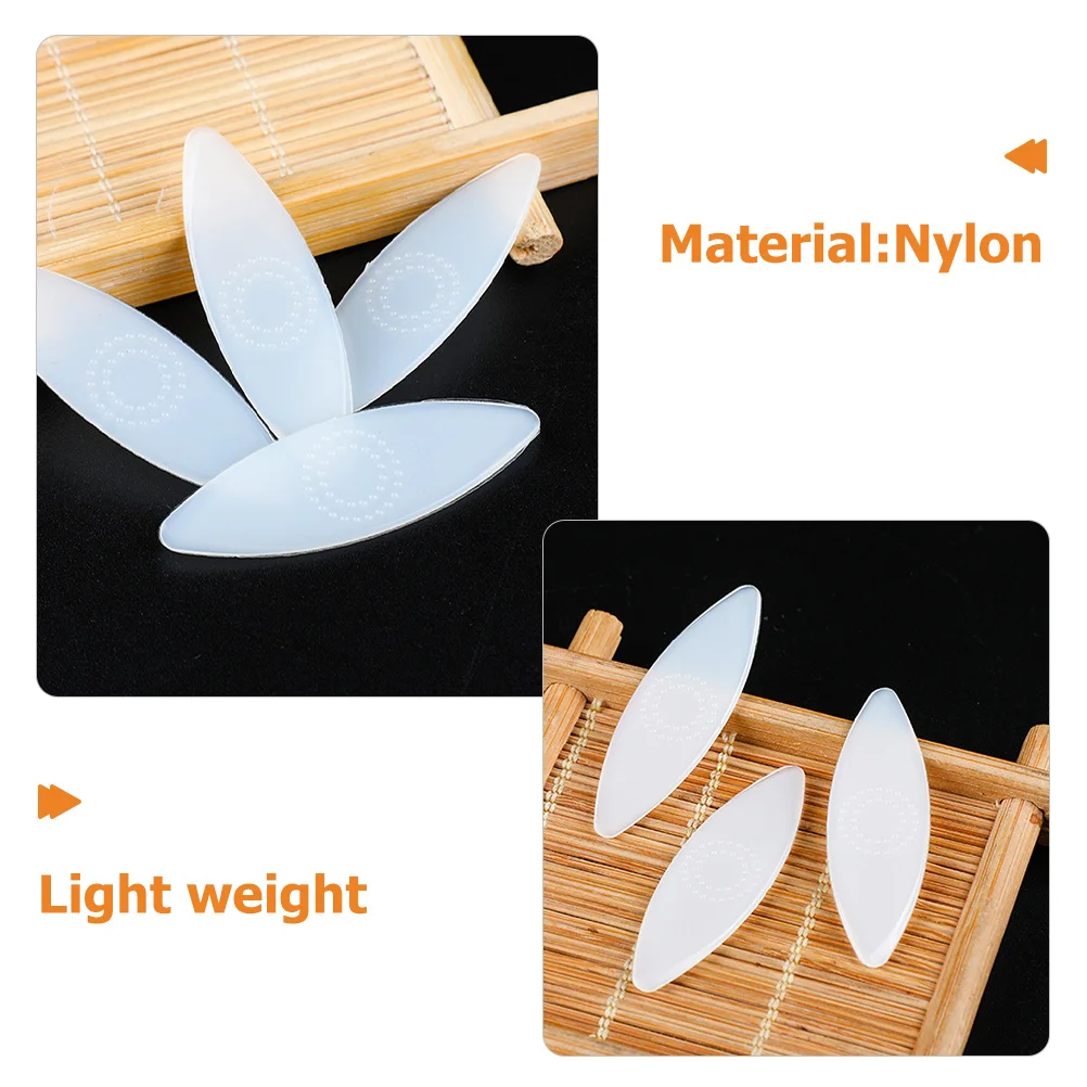 

4pcs Zhongruan Picks Nylon Liuqin Plectrums Lightweight Smooth For Ruan Instrument Clear Sound Music Accessories