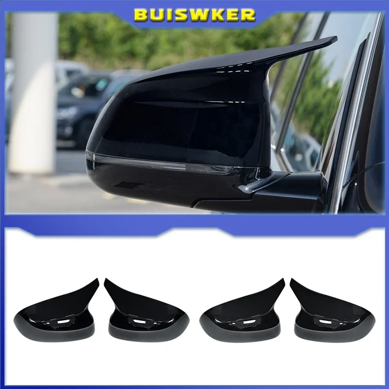 

For BMW X3 G01 X4 G02 X5 G05 X6 G06 X7 G07 2018 2019 2020 M style black rearview mirror cover X3M Look rearview mirror cover