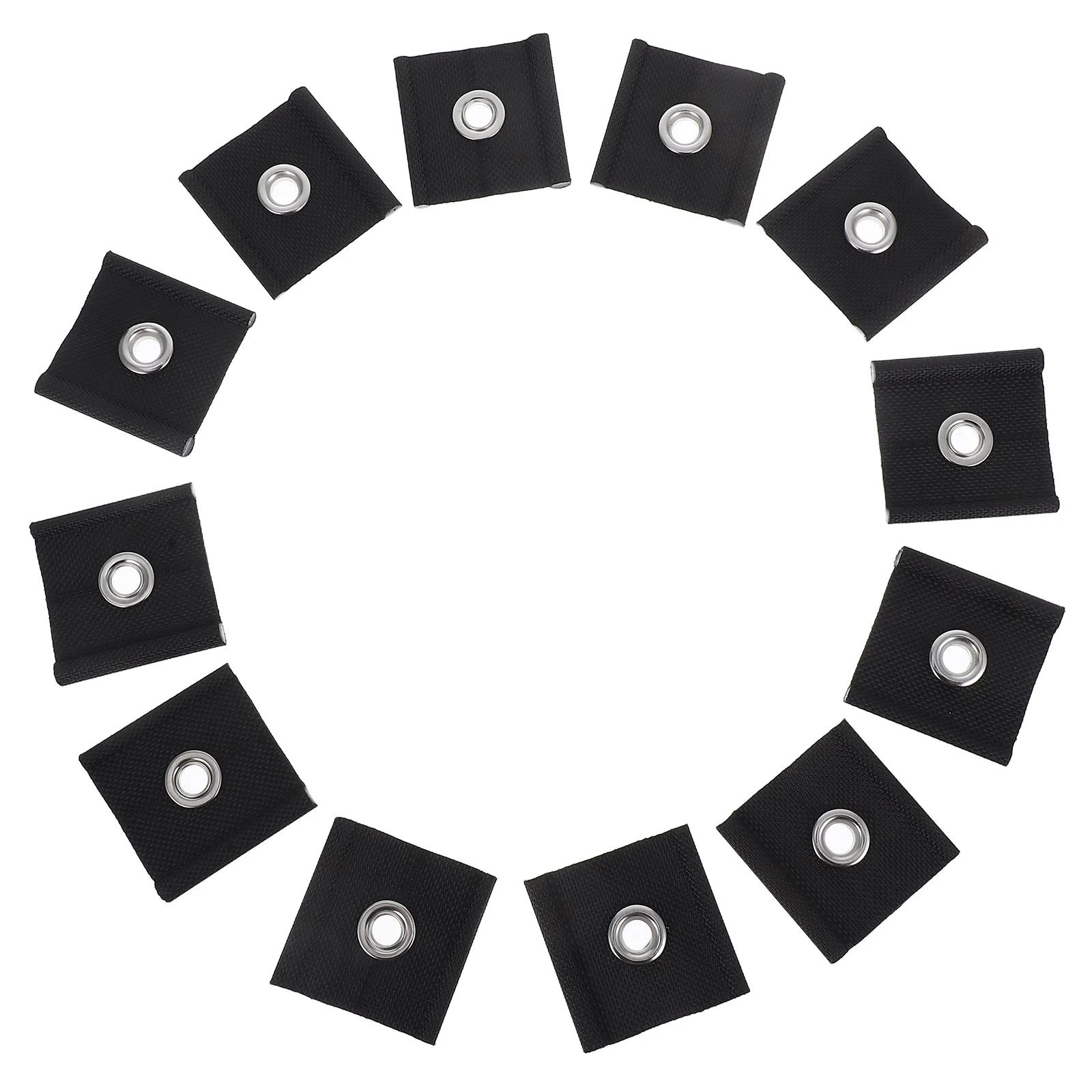 12 قطعة من حاويات وصلة معطف RV مع أغطية شماعات خطافات شحن من القماش المطلي بالبولي فينيل كلوريد