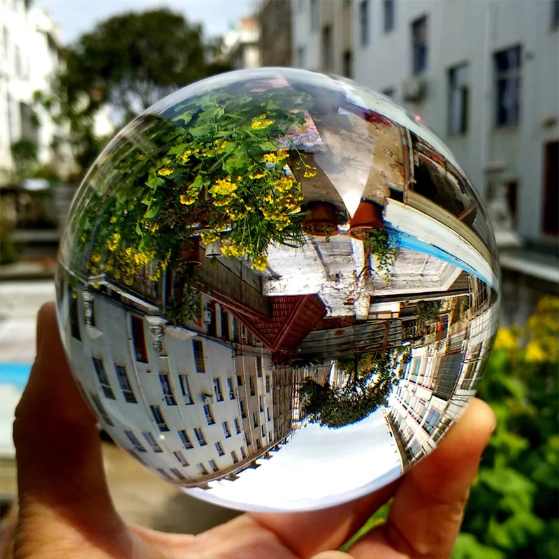 1pc Divination Versatile Transparent Clear Crystal Ball Photography Props Fortune Telling Ball Crystal Sphere Outdoor Decoration