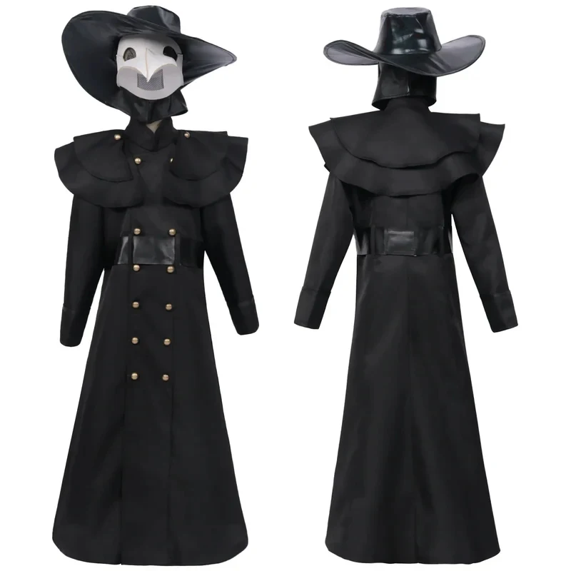

ABC123Plague Doctor Crow Long-Beaked Mask Costume Halloween Birdman Masquerade Party Medieval Style Cosplay5,j'8.k/4\