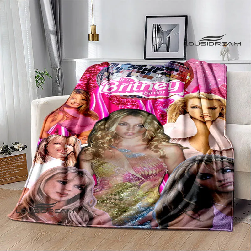 Star Britney Spears Printed blanket Flannel Warm blankets Soft and comfortable blanket bed linings cubre cama Birthday Gift