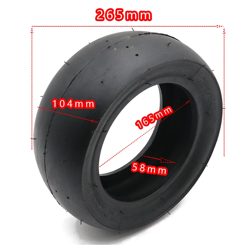 Super quality 90/65-6.5 Racing Slick Tire Pocket Bike Street Slick 110/50-6.5 Tire Off-Road Tubeless for 49cc mini pocket bike