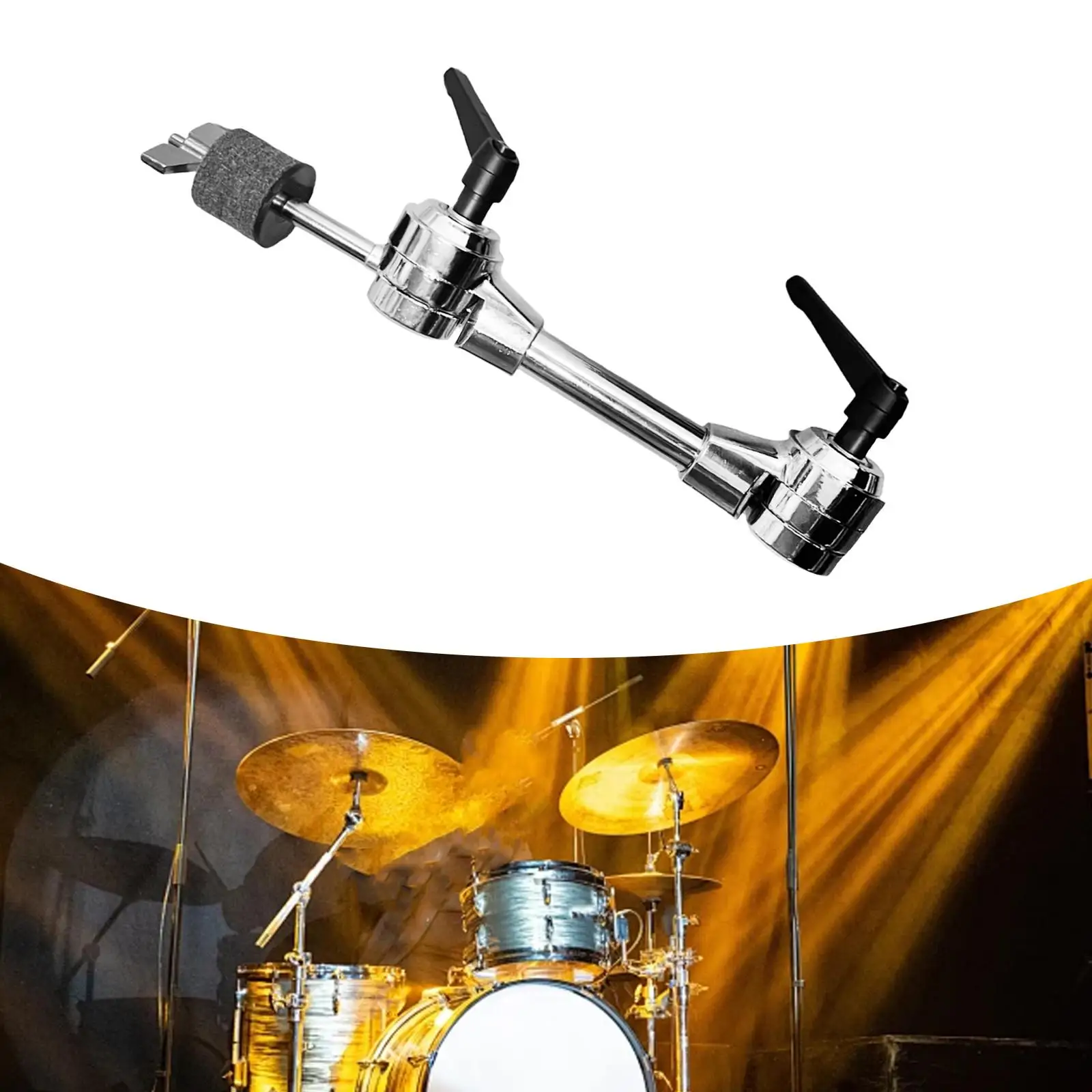 

Cymbal Stand Holder Multi Clamp Sturdy Stainless Steel Extension Bracket for Drum Cymbal Stand Percussion Instruments Parts