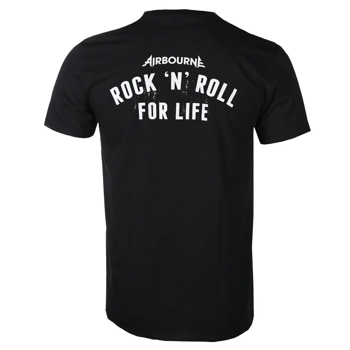 Airbourne Boneshaker Dual Sides Front Back Print Top Australian Hard Rock Pilot Skull Lightning Graphic Rock N Roll for Life
