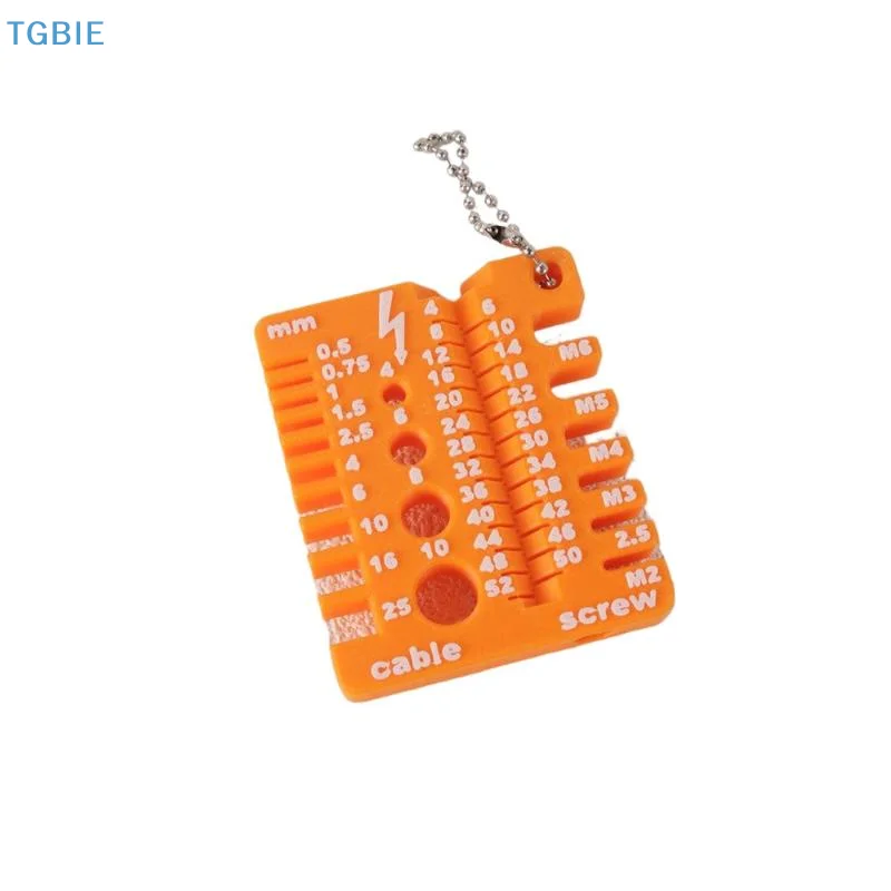 [TL] 1Pc Tragbare Mutter Und Bohrer Gewinde Checker 3D Gedruckt Draht Schraube Mess Werkzeug Bohrer Gauge für Muttern Schrauben Gewinde
