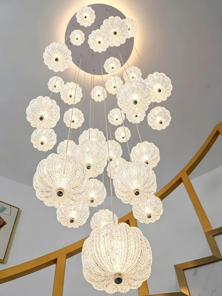 2026 New Modern LED Crystal Chandelier Indoor Ceiling Lamp Hanging Light for Living Room - Energy Efficient Lighting Fixture