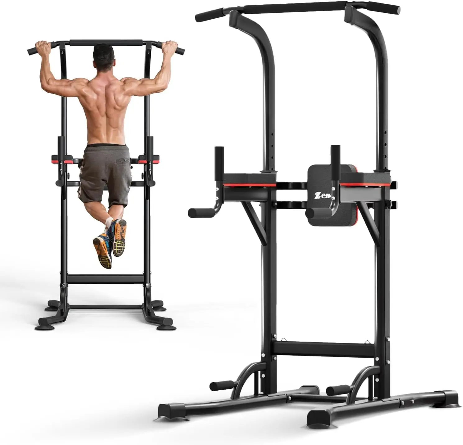 Home Gym Multi - Function Dip Station - Muscle Building, 330/400 LBS Weight Capacity, Iron Material, Blue Color