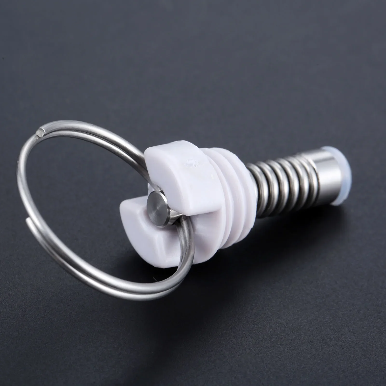 Válvula de alivio de presión de barril de cerveza casera, bloqueo de bola de liberación de acero inoxidable con resorte y anillo de tracción, 100 PSI Max, vino artesanal DIY, 1PC