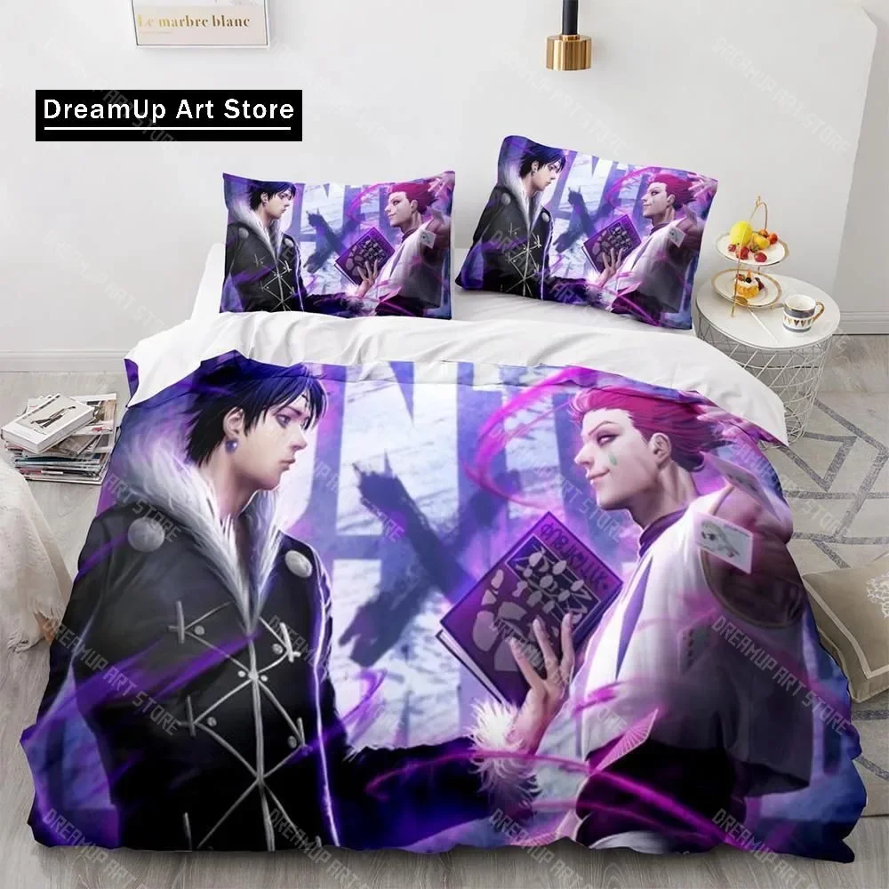 

Fashion 3d Printing Anime Hunter × Hunter Bedding Set Single Twin Full Queen King Size Bed Set Adult Kid Bedroom Duvetcover Sets
