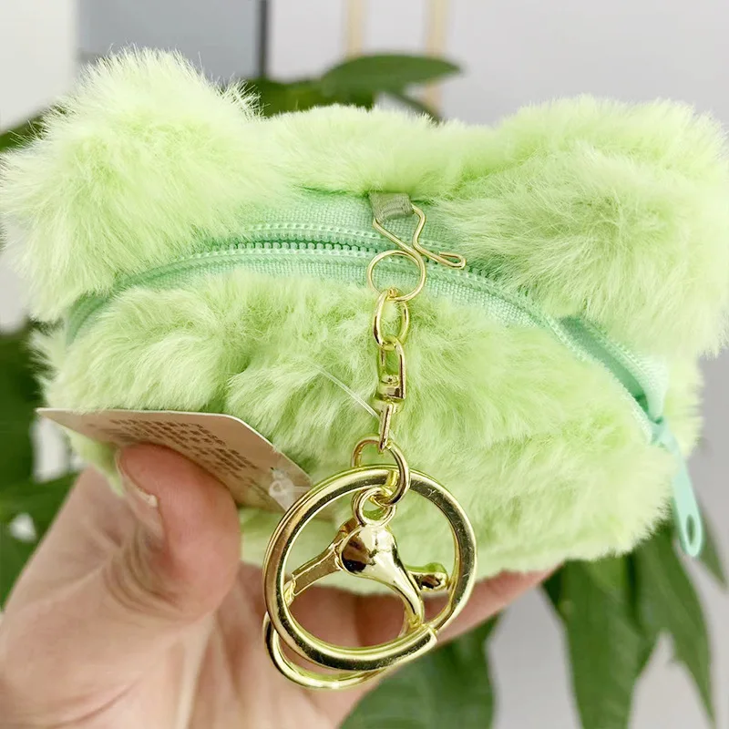 13 سنتيمتر 35 قطعة لطيف أفخم دمية محفظة نسائية للعملات المعدنية سلسلة مفاتيح من الكرتون طالب محفظة حقيبة مدرسية سحر بالجملة