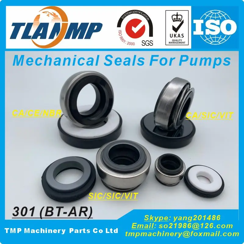 301-12 , BT-AR-12 TLANMP Mechanical Seals For Pumps Equivalent to BT-AR , AES-SEAL B01, VUL-CAN 18 , Crane PR/DR Seals