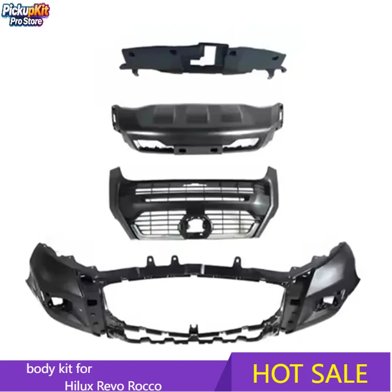 

2023 GR Sport Upgrade Body Kit Front Bumper for Hilux Revo Rocco 2016 Pickup