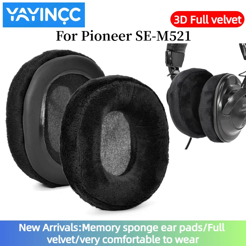 

YAYINCC Replacement Memory sponge 3D Full velvet ear pads For Pioneer SE-M521 headset Give you a brand new wearing experience