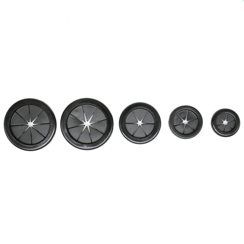 2-10pcs Rubber Grommet Blanking Hole Firewall Hole Plug Electrical Wire Gasket Black Parts 16mm 20mm 22mm 25mm 28mm 30mm to 60mm