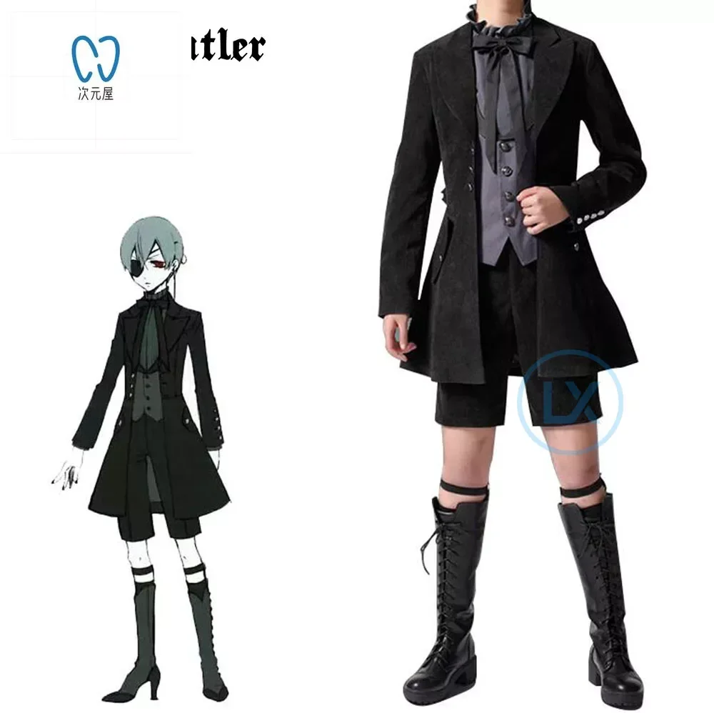 Anime Kuroshitsuji Black Butler Cosplay Costume Demon Suit Ciel Phantomhive Cosplay Costume Halloween For Women Men