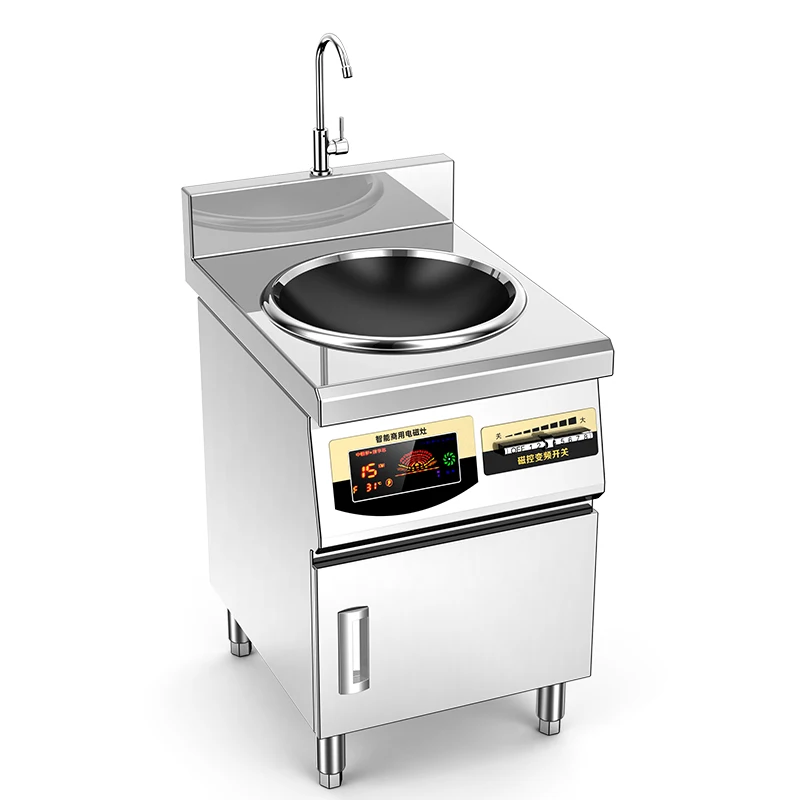 

High-power commercial induction cooker 8000W single-head hotel canteen electromagnetic cooker 15KW concave frying small frying