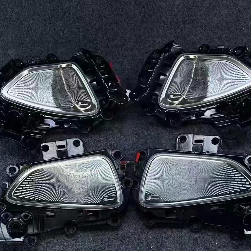 Cars 4D Rotating Tweeter For Mercedes Benz E-class W214 RGB LED Luminous Car Speaker Horn Refit Speaker covers For：Burmester