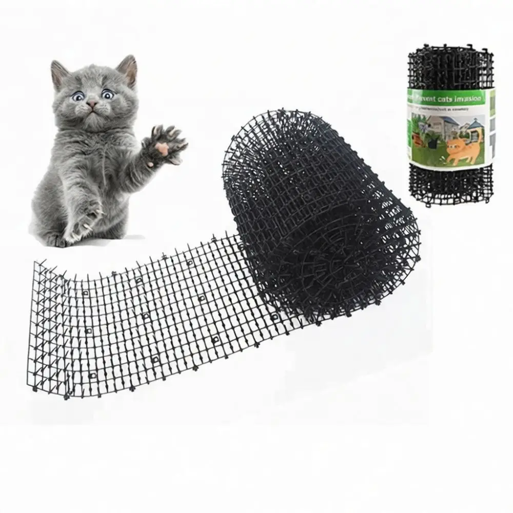 Cat Repellent Deterrent Spikes Pad Garden Protection Fence Strip Anti Digging Mat For Lawns Plants Yard Fruit Patches