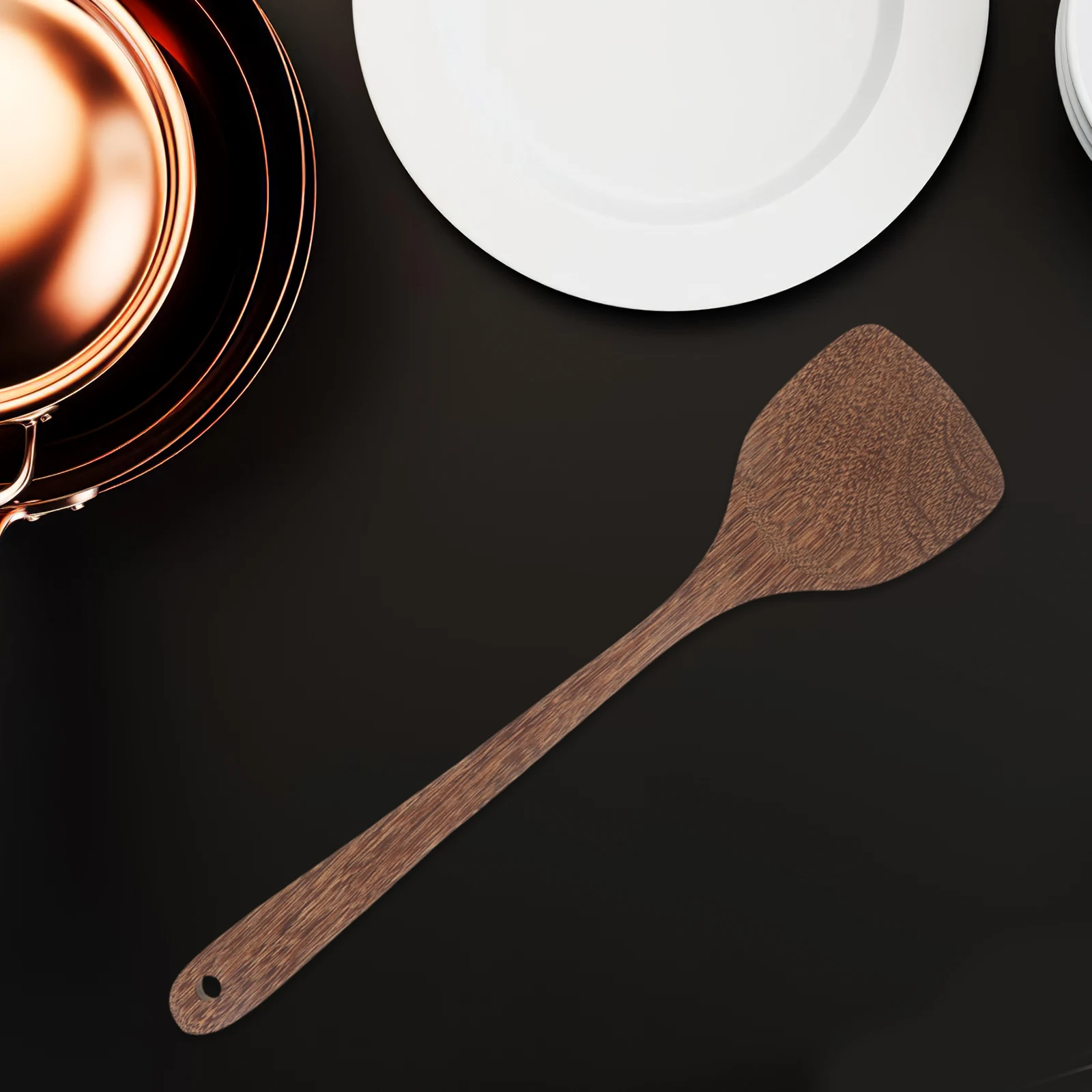 

Natural Kitchen Utensil Flat Non-Stick Heat Resistant Lightweight for Outdoor Camp Cooking Egg Flipper Fryer Fish Turner