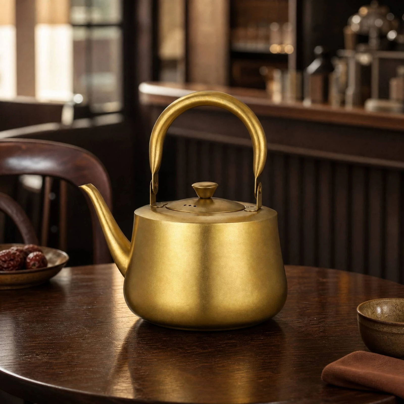 Retro-Style Tea Kettle Vintage Tea Kettle with Filter Long-Lasting Silver for Café Owners, Hospitality Settings, Outdoor Brewing