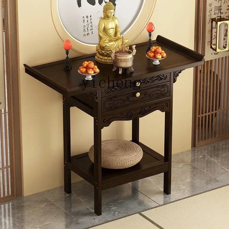 GZ-i6.3 Buddhist shrine New Chinese vertical cabinet God of Wealth Shentai Buddhist shrine Household incense case Buddha
