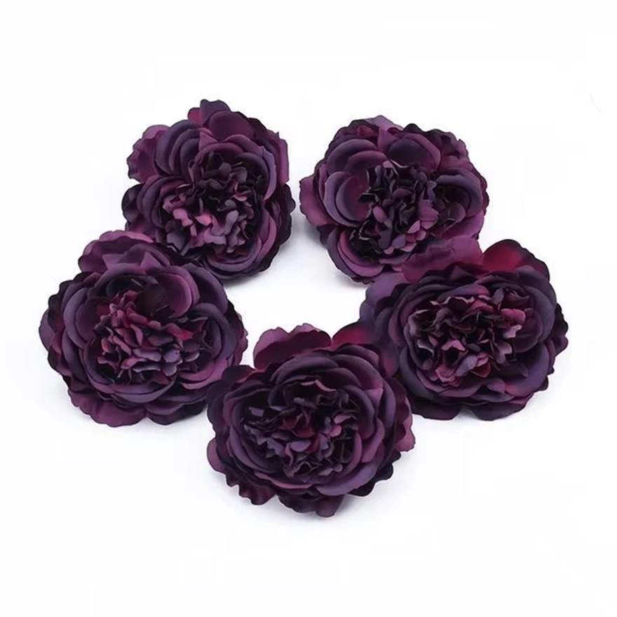 

5/10Pcs Artificial Flowers Silk Peony Home Vases Table Festival Party Decor Garden Courtyard Wedding Bridal Bouquet Diy Gift Box