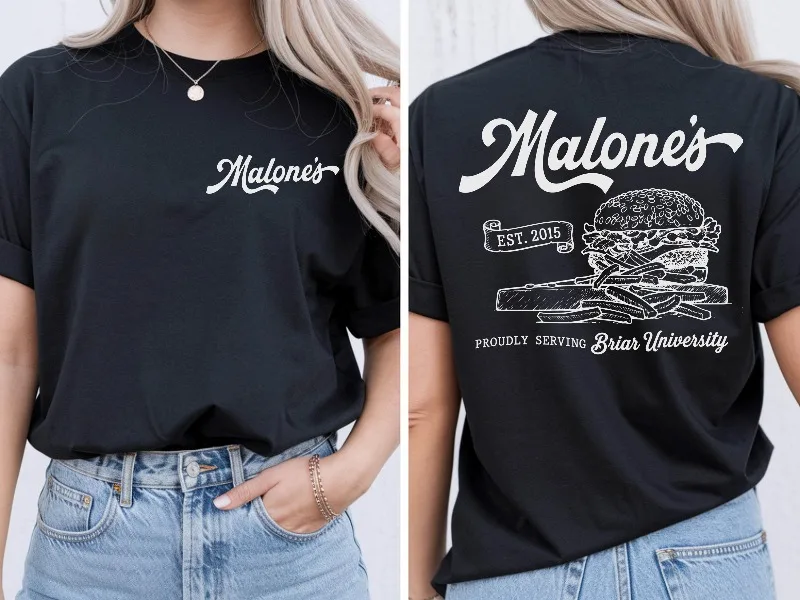 Malone's Bar Shirt, Briar Hockey Shirt, Briar University Shirt, Off-Campus Shirt, Malone's Off Campus Tee