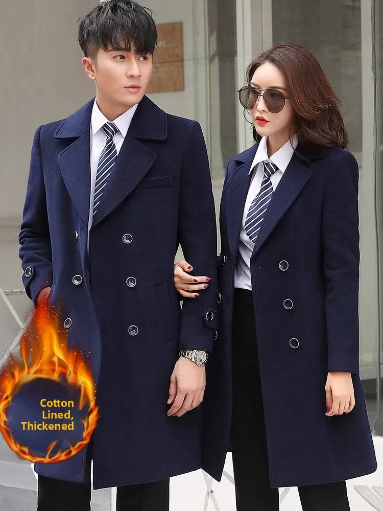 

Bla Woolen Coat Hotel Front Desk Reception Profional Clothing Ss Office Busin Commuting Outerwear Fem Suit