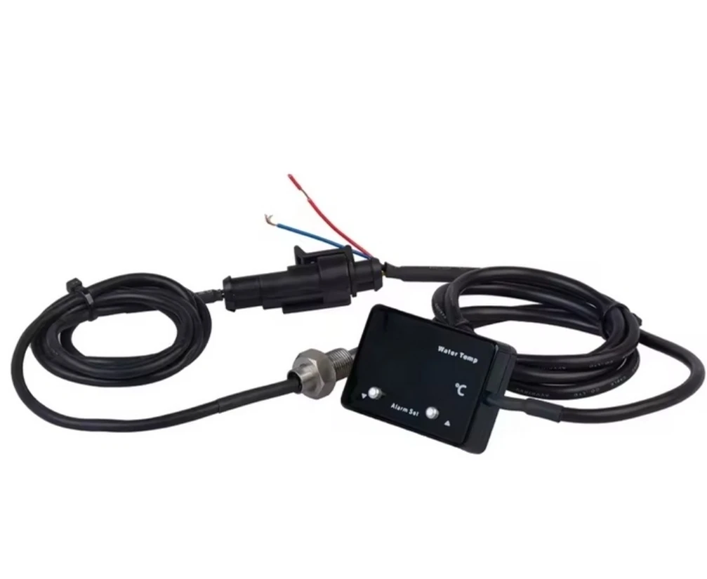 Black Digital Water Temperature Gauge 1/8NPT Sensor Compatible with For Turbo Diesel Car Engines 0 to 100 for celsius Range