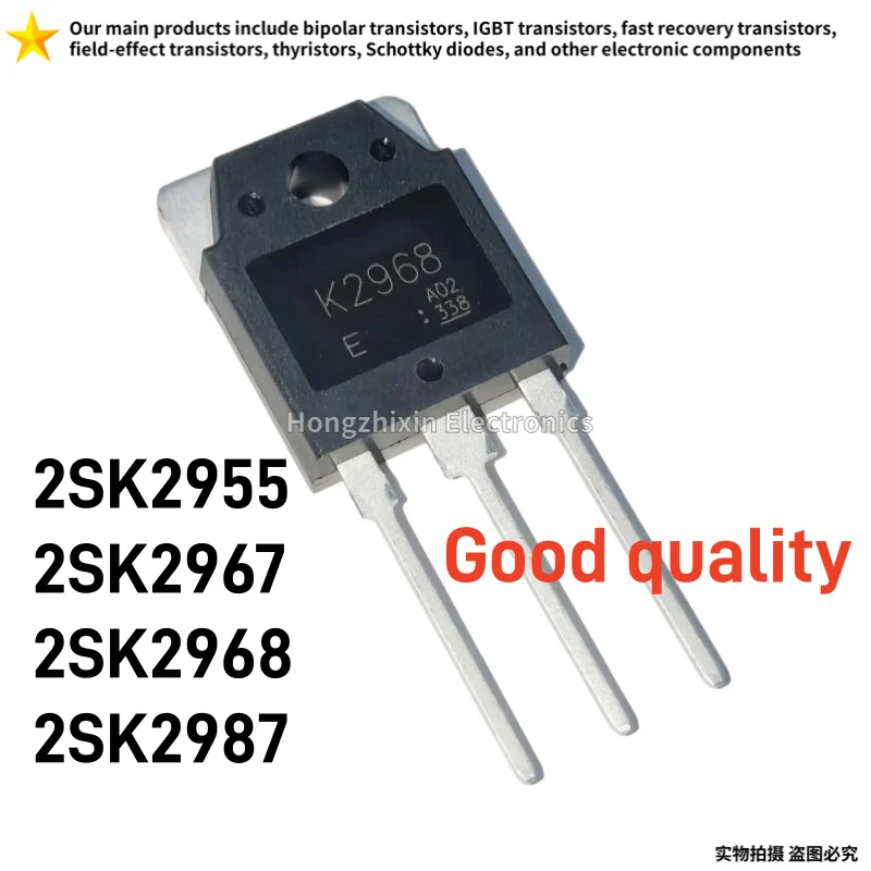 10PCS 2SK2955 2SK2967 2SK2968 2SK2987 TO-3P MOSFET de Potencia de Canal N para Amplificador de Audio, Componentes de Reparación de Circuitos Inversores
