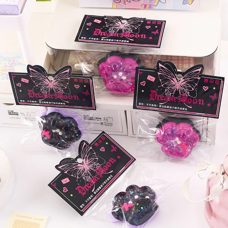 Kawaii Butterfly Pinch Children Stress Relief Decompression Artifact Slow Rebound Toys Simulation Cute Cat Paw Squeeze Vent Toys