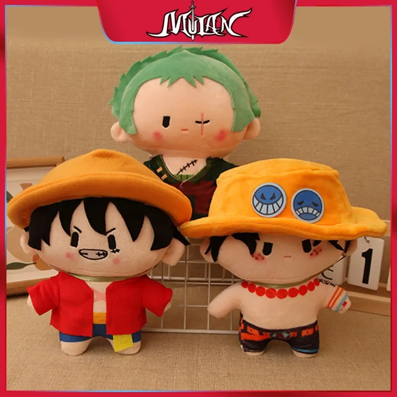 3 Styles Luffy/Zoro/Ace ONE PIECE Japanese Anime Peripherals Plush Doll Soft Stuffed Toys Throw Pillow Children Birthday Gift