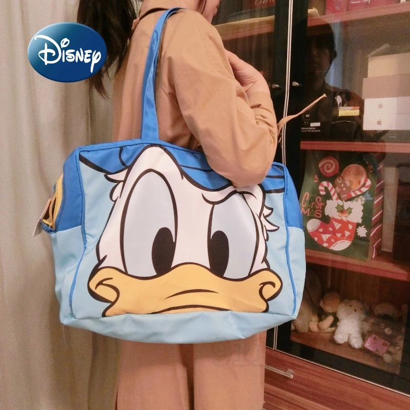 Disney Donald Duck New Travel Handbag Cartoon Cute Women\'s Travel Bag Waterproof Large Capacity Storage Bag Fashion Fitness Bag