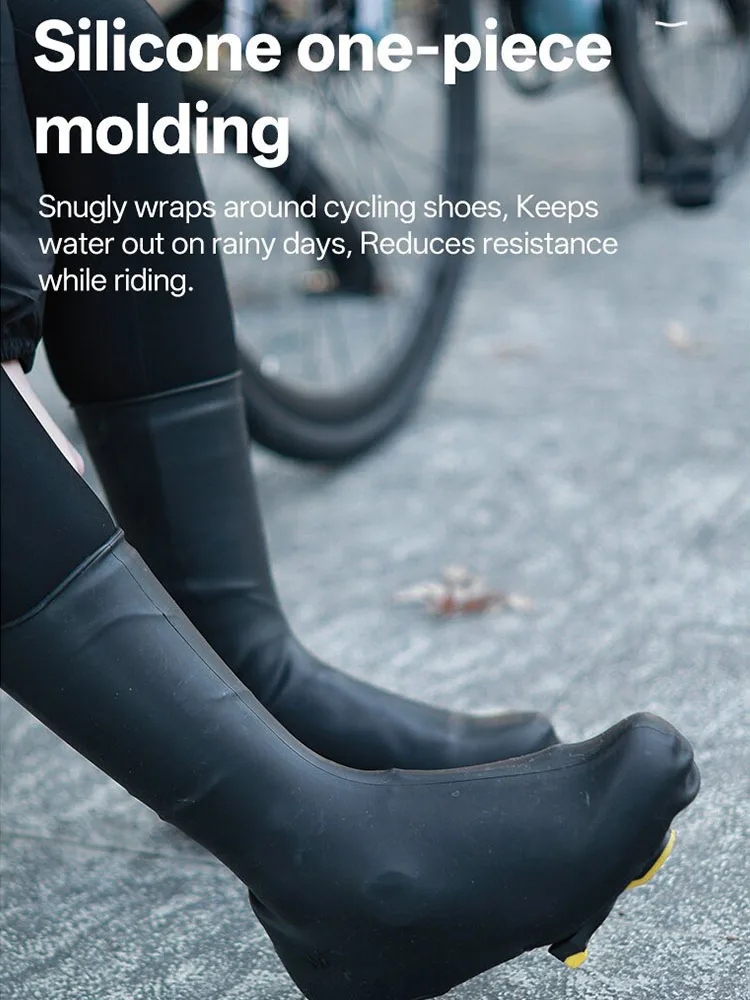AliExpress NONE Silicone Shoe Covers for Road Bikes: Windproof, Waterproof, and Warm Cycling Shoe Covers; Easy-to-Clean Silicone Shoe Covers