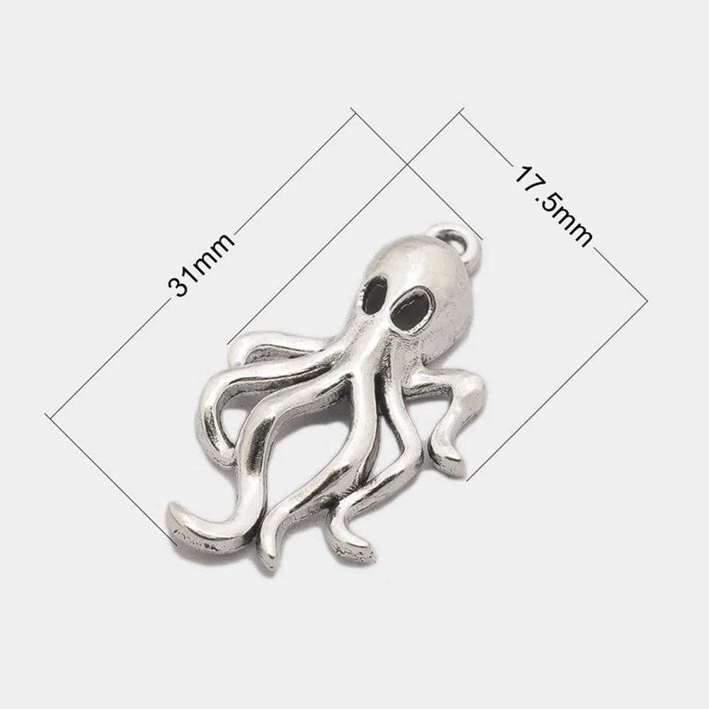 Octopus Jewellery Alloy Pendant Charm Jewelry Making Pendants DIY Necklace Supplies