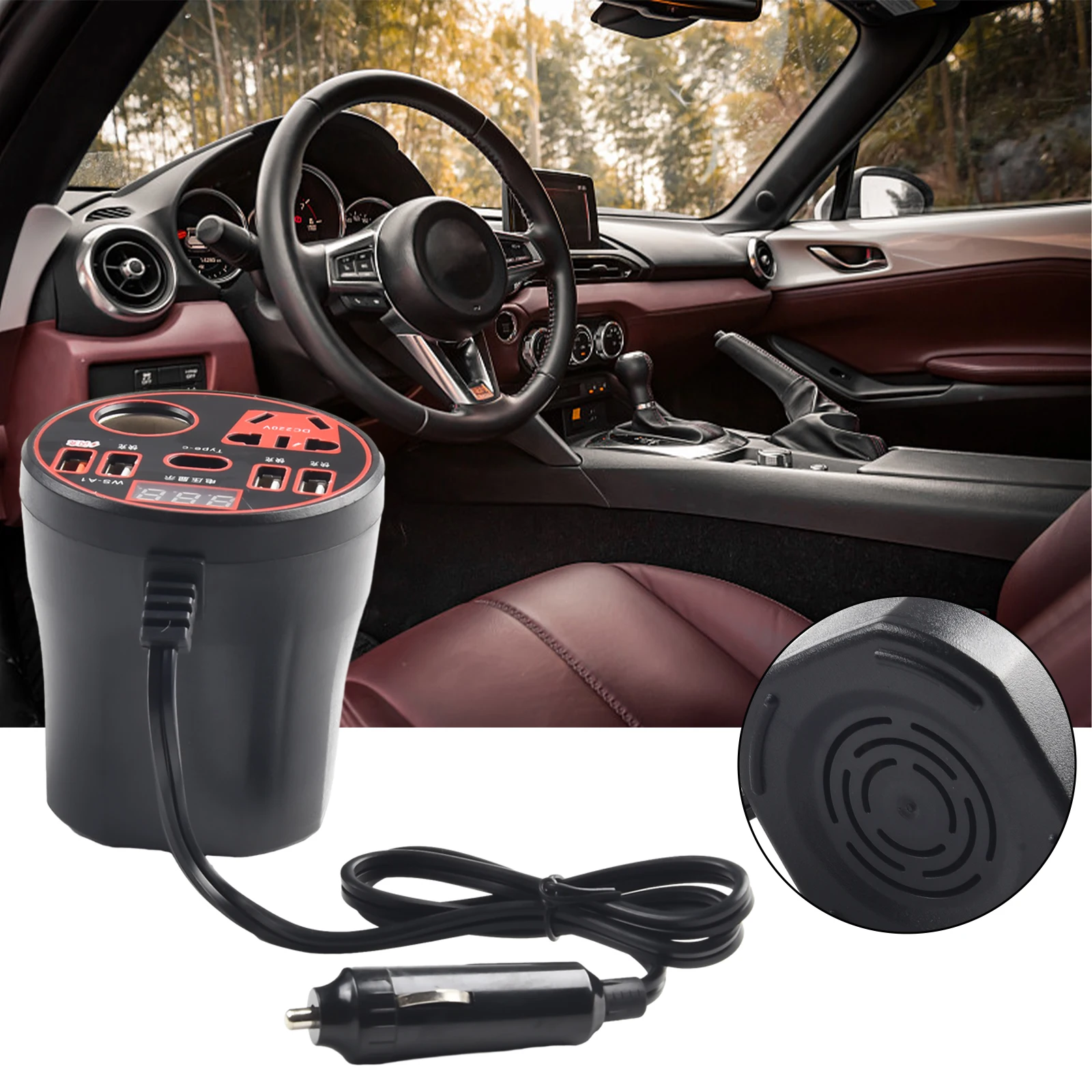 Car Power Inverter 500W Power Inverter DC 12V To AC 220V Car Inverter With 2 Sockets Multi-function for Fast Charger Car