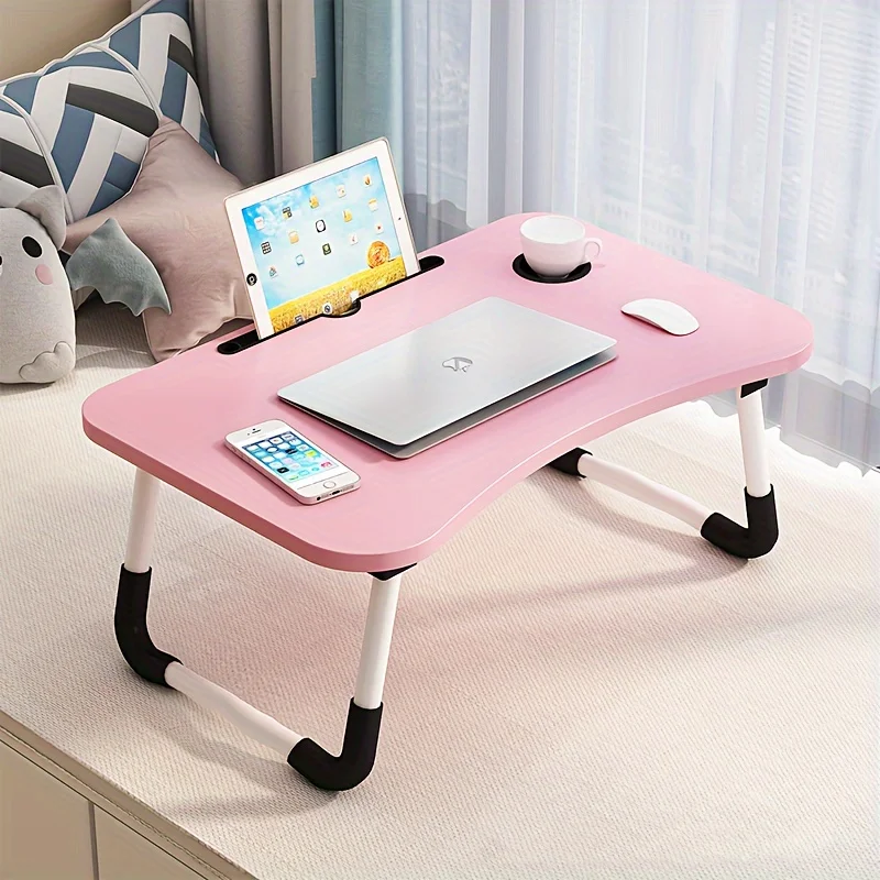 

Foldable Bed Desk, Portable Computer Table for Bed Use, Space-Saving Laptop Desk