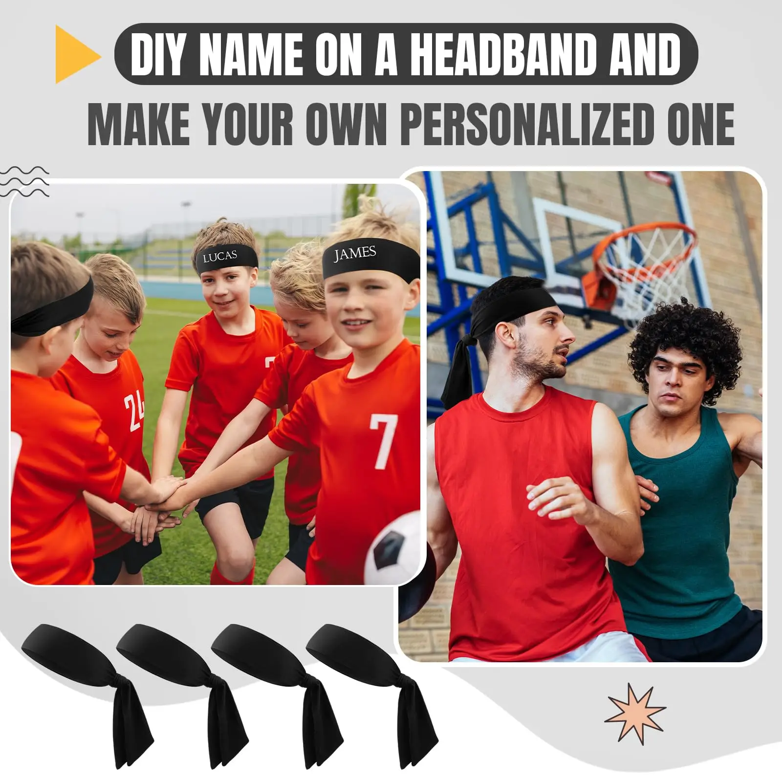 Colorful Outdoor Breathable Sweat Absorbting Headbands Tennis Karate & Ninja Headbands Athletic Sweatbands For Men Women