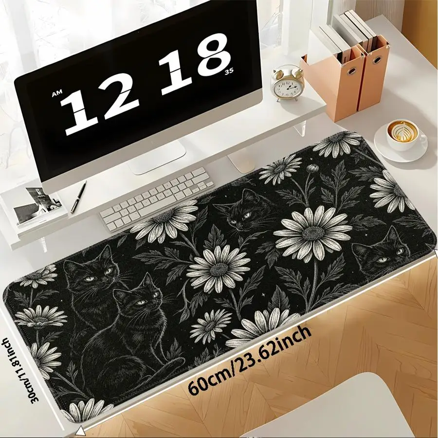 Flower Cat Wolf Mouse Pad Computer Laptop Pad Keyboard Mouse Pad Desk accessories Game Console Pad office Pad rubber