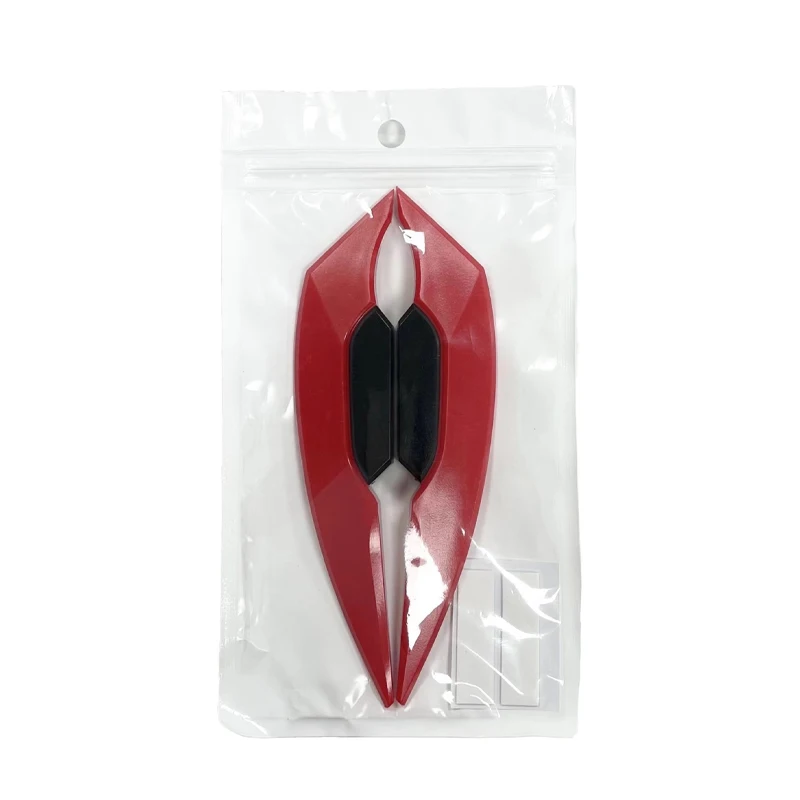1Pair Universal Motorcycle Winglet Aerodynamic Spoiler Dynamic Wing with Adhesive Decoration Sticker For Motorbike Scooter