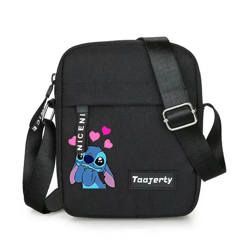 Disney Stitch Sling Bag Chest Bag Men Casual Sports Bags Single Shoulder Crossbody Bags Messenger Underarm Bag Canvas Backpack