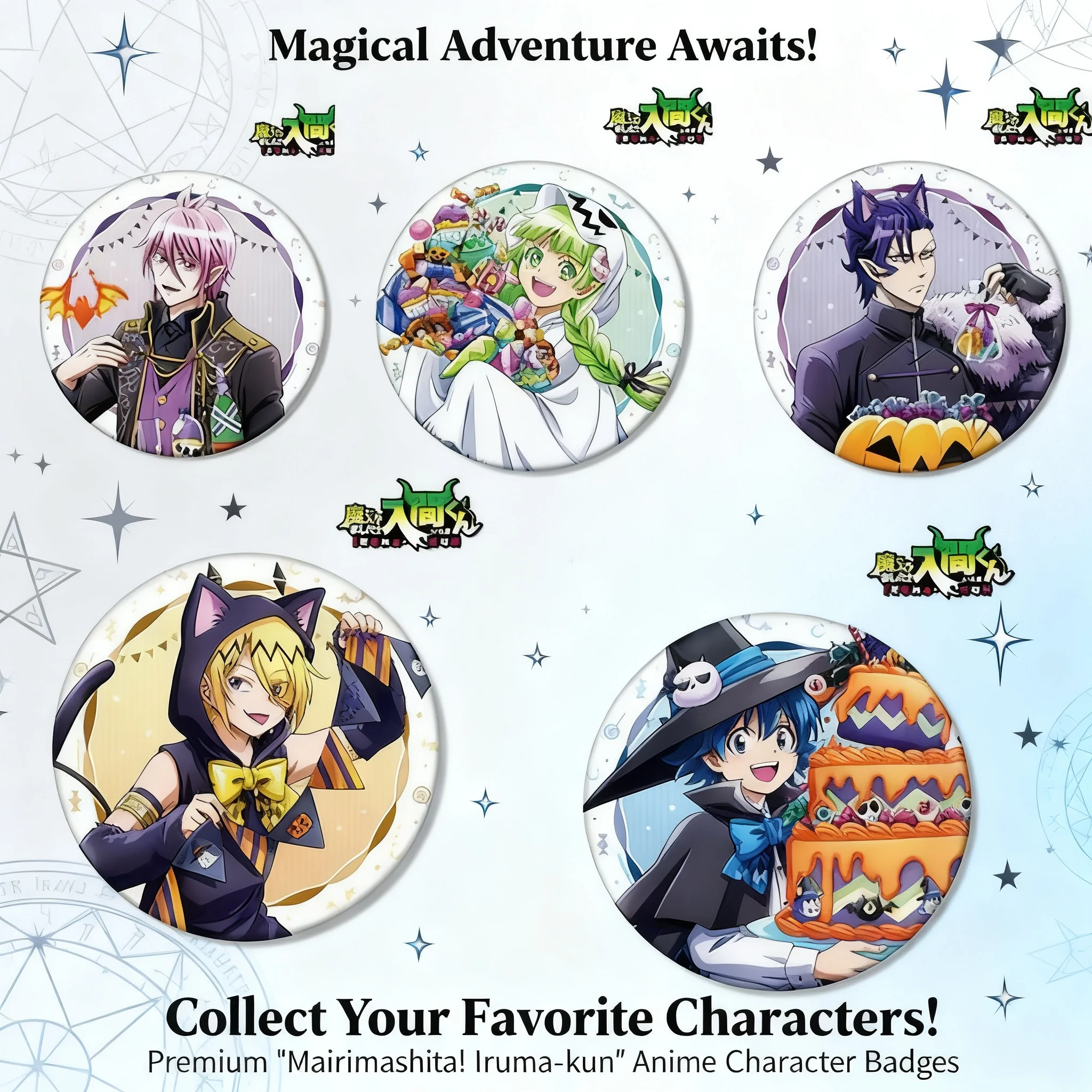

Anime Enamel Pin Badge Iruma Suzuki Valac Asmodeus Alice Accessories for Fans Collection Cute Brooch Merchandise Cosplay Gift